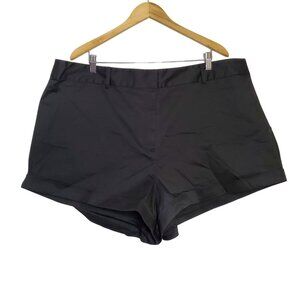 Danielle Bernstein Black Dress Shorts 20W Women's Zip & Button Closure Lightweig